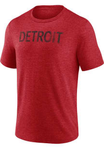 Detroit Red Wings Red Fanwear Confidential Short Sleeve Fashion T Shirt