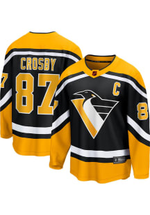 Sidney Crosby Pittsburgh Penguins Mens Black Pro Confidential Hockey Jersey