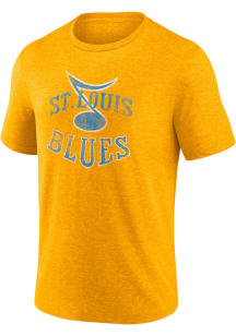 St Louis Blues Gold Fanwear Confidential Short Sleeve Fashion T Shirt
