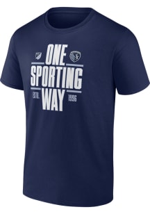 Sporting Kansas City Navy Blue TEAM PHRASE Short Sleeve T Shirt