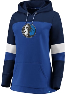 Dallas Mavericks Womens Blue Pullover Hooded Sweatshirt