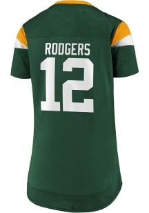 Green Bay Packers Womens Lace Up Fashion Football Jersey - Green