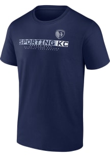 Sporting Kansas City Navy Blue TONAL LOGO Short Sleeve T Shirt