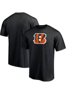 Cincinnati Bengals Black Primary Logo Short Sleeve T Shirt