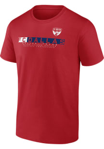 FC Dallas Red TONAL LOGO Short Sleeve T Shirt