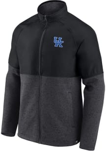 Kentucky Wildcats Mens Charcoal Durable Color Block Medium Weight Jacket