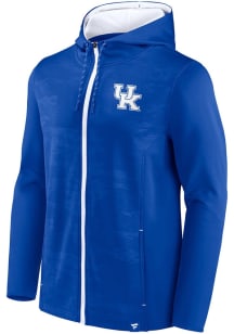 Kentucky Wildcats Mens Blue Ball Carrier Camo Long Sleeve Zip