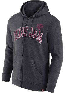 Texas A&amp;M Aggies Mens Charcoal Zero Sum Long Sleeve Full Zip Jacket