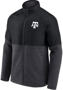 Texas A&amp;M Aggies Mens Charcoal Durable Color Block Medium Weight Jacket