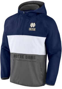 Notre Dame Fighting Irish Mens Navy Blue Victory On Color Block Light Weight Jacket