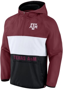 Texas A&amp;M Aggies Mens Maroon Victory On Color Block Light Weight Jacket