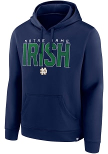 Notre Dame Fighting Irish Mens Navy Blue Confidence Game Hood