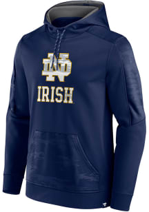 Notre Dame Fighting Irish Mens Navy Blue On The Ball Camo Hood