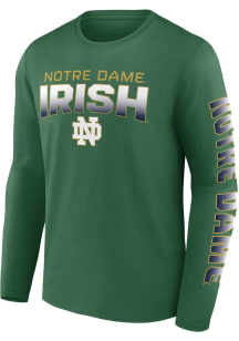 Notre Dame Fighting Irish Green Anyones Game Long Sleeve T Shirt