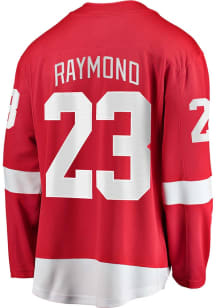 Lucas Raymond Detroit Red Wings Mens Red Breakaway Hockey Jersey