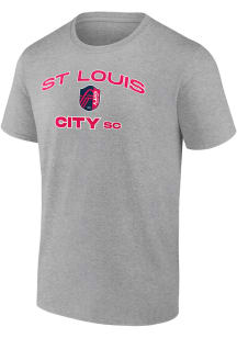 St Louis City SC Grey HEART AND SOUL Short Sleeve T Shirt