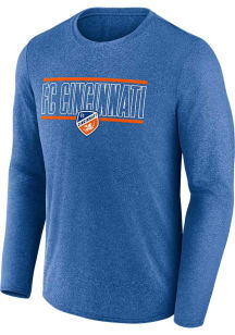 FC Cincinnati Blue STRIPED TEAM Long Sleeve T-Shirt