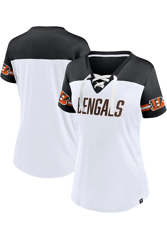 Cincinnati Bengals Womens Dueling Fashion Football Jersey - White