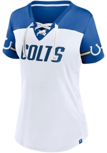Indianapolis Colts Womens Dueling Fashion Football Jersey - White
