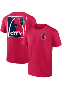 St Louis City SC Red Hometown Short Sleeve T Shirt