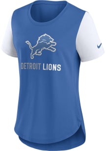 Nike Detroit Lions Womens Blue Triblend Short Sleeve T-Shirt