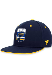 St Louis Blues Navy Blue 2023 Authentic Pro Draft Mens Snapback Hat