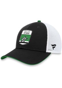 Dallas Stars 2023 Authentic Pro Draft Trucker Adjustable Hat - Black