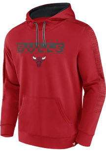 Chicago Bulls Mens Red Poly Hood