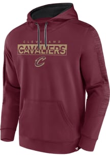 Cleveland Cavaliers Mens Maroon Poly Hood