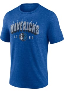 Dallas Mavericks Blue Tri-Blend Short Sleeve Fashion T Shirt