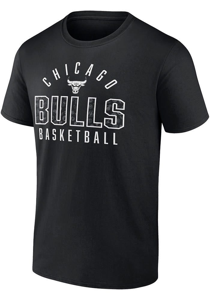 T-Shirt New Era Outline Logo NBA Chicago Bulls - White/Black - men´s 