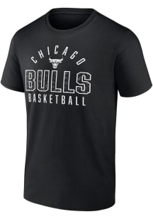 Chicago Bulls Black Cotton Short Sleeve T Shirt