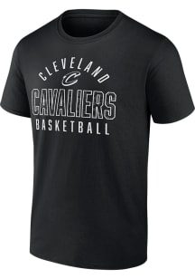 Cleveland Cavaliers Black Cotton Short Sleeve T Shirt
