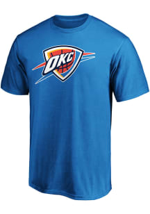 Oklahoma City Thunder Navy Blue Cotton Short Sleeve T Shirt
