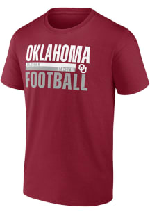 Oklahoma Sooners Crimson On the Game Football Short Sleeve T Shirt