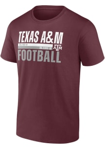Texas A&amp;M Aggies Maroon On the Game Football Short Sleeve T Shirt