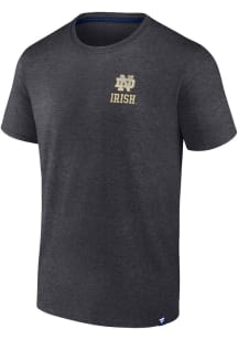 Notre Dame Fighting Irish Charcoal Game Face Short Sleeve T Shirt