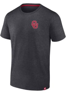 Oklahoma Sooners Charcoal Game Face Short Sleeve T Shirt