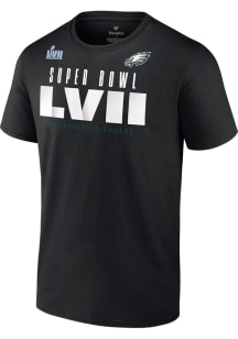 Philadelphia Eagles Black 2022 Super Bowl Bound Short Sleeve T Shirt