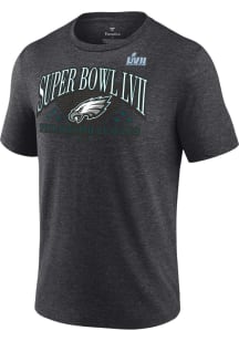 Philadelphia Eagles Grey 2022 Super Bowl Bound Short Sleeve Fashion T Shirt