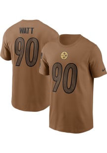 TJ Watt Pittsburgh Steelers Brown Salute To Service Short Sleeve Player T Shirt