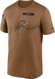 Nike Detroit Lions Brown Salute To Service Short Sleeve T Shirt
