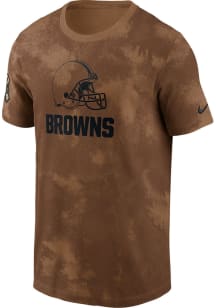 Nike Cleveland Browns Brown Salute To Service Sideline Short Sleeve T Shirt