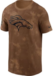 Nike Denver Broncos Brown Salute To Service Sideline Short Sleeve T Shirt