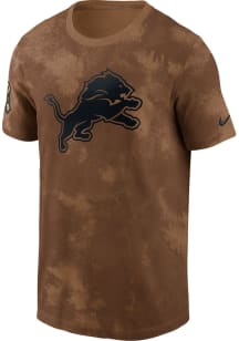 Nike Detroit Lions Brown Salute To Service Sideline Short Sleeve T Shirt