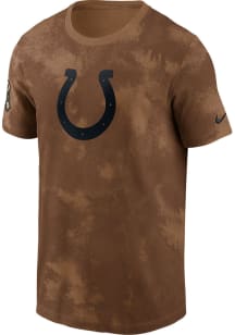 Nike Indianapolis Colts Brown Salute To Service Sideline Short Sleeve T Shirt
