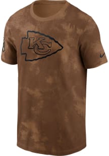 Nike Kansas City Chiefs Brown Salute To Service Sideline Short Sleeve T Shirt