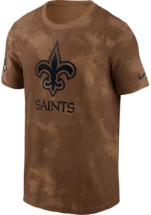 Nike New Orleans Saints Brown Salute To Service Sideline Short Sleeve T Shirt