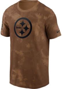 Nike Pittsburgh Steelers Brown Salute To Service Sideline Short Sleeve T Shirt