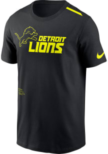 Nike Detroit Lions Black Volt Short Sleeve T Shirt